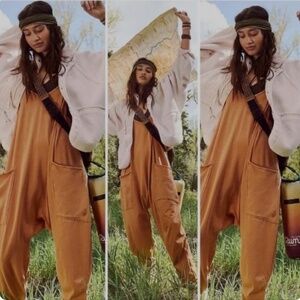 Free People Hot Shot Onesie – Toasted Coconut (XS)